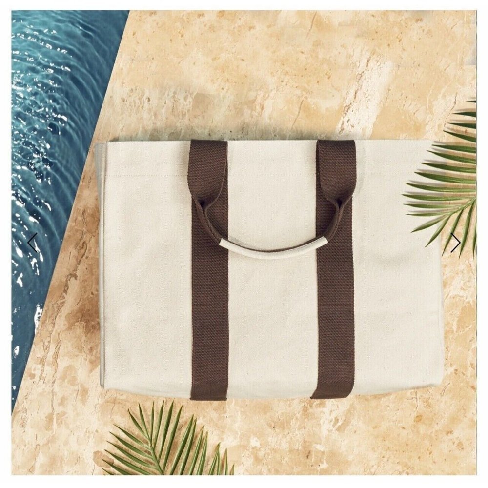 Le Bar Marche NWT La Plage Beach Tote Rachel Zoe Curator Box